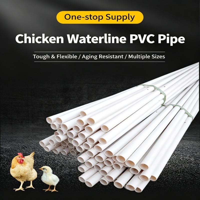 25mm 20mm PVC Pipe for Chicken Nipple Drinker, Special Pre‑drilling Pipe tube for Poultry Farm 1/2  3/4