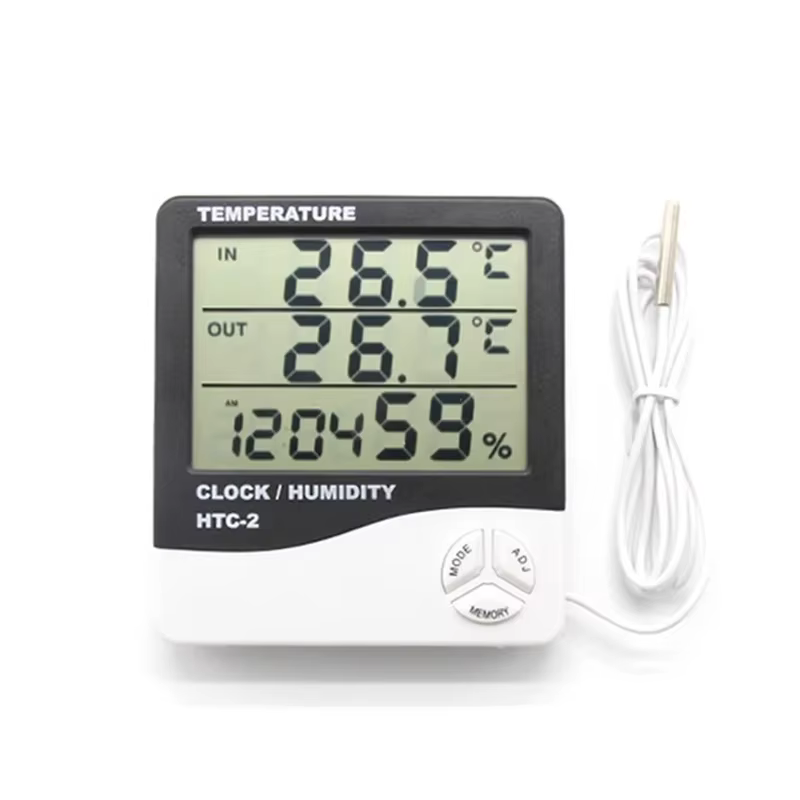 3.8 Inch LED Digital Temp/Humidity Meter HTC-1/HTC-2 High Precision for Home Aquarium Refrigerator​